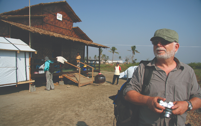 Former Tearfund CEO, Steve Tollestrup, in Myanmar following Cyclone Nargis in 2008.